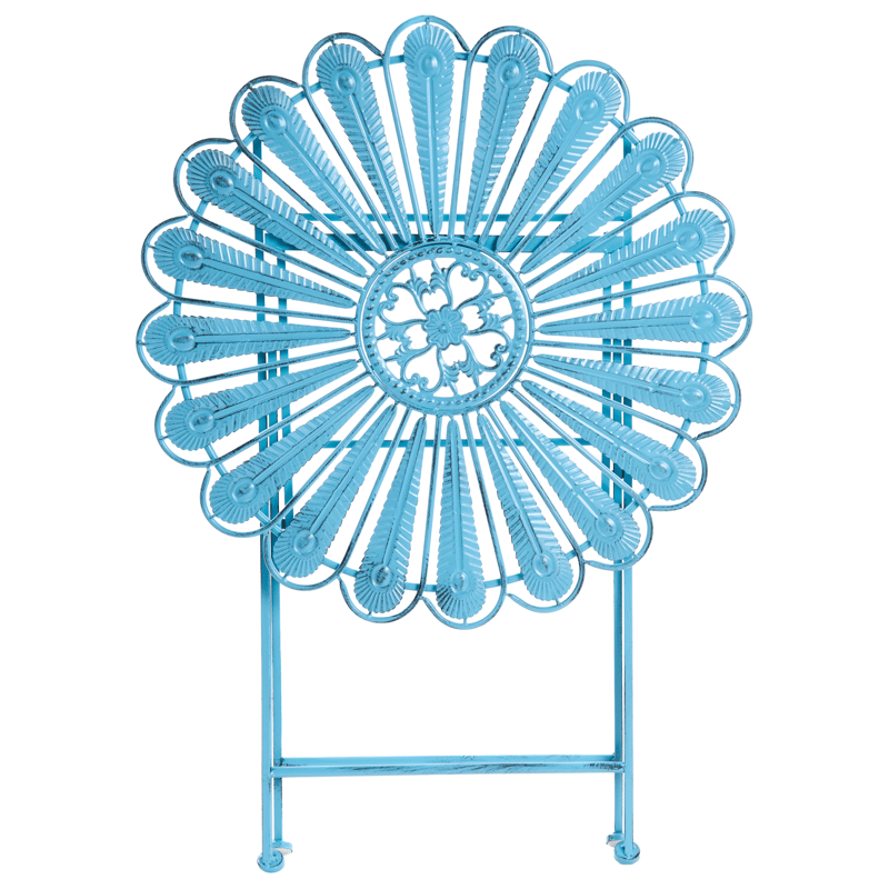 Bistropöytä ulos Pavia 71 cm Rauta - Sininen - Puutarhakalusteet - Terassipöydät - Kahvilapöytä