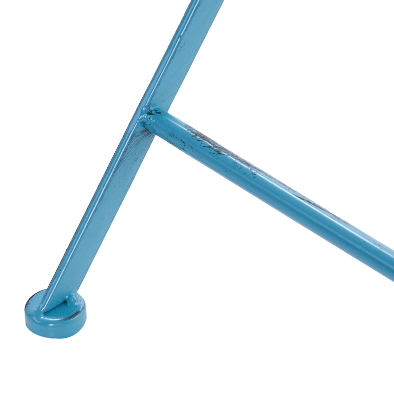 Bistropöytä ulos Pavia 71 cm Rauta - Sininen - Puutarhakalusteet - Terassipöydät - Kahvilapöytä