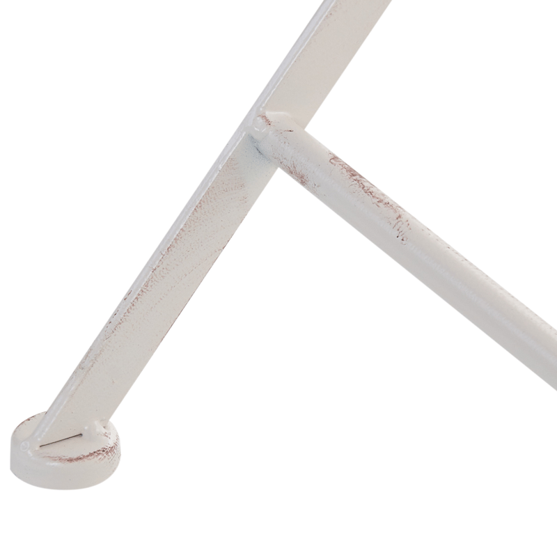 Bistropöytä ulos Pavia 71 cm Rauta - Valkoinen - Puutarhakalusteet - Terassipöydät - Kahvilapöytä