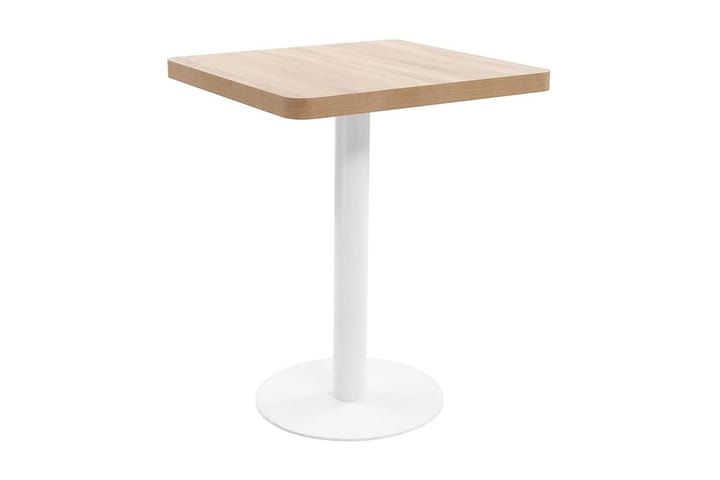 Bistropöytä vaaleanruskea 60x60 cm MDF - Ruskea - Kahvilapöytä