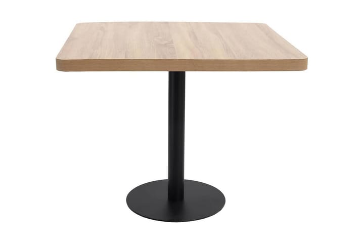 Bistropöytä vaaleanruskea 80x80 cm MDF - Ruskea - Kahvilapöytä