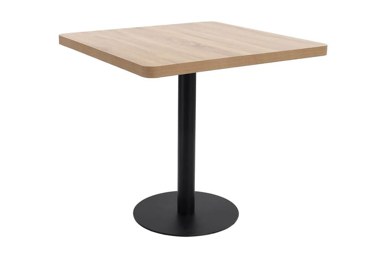 Bistropöytä vaaleanruskea 80x80 cm MDF - Ruskea - Puutarhakalusteet - Terassipöydät - Kahvilapöytä