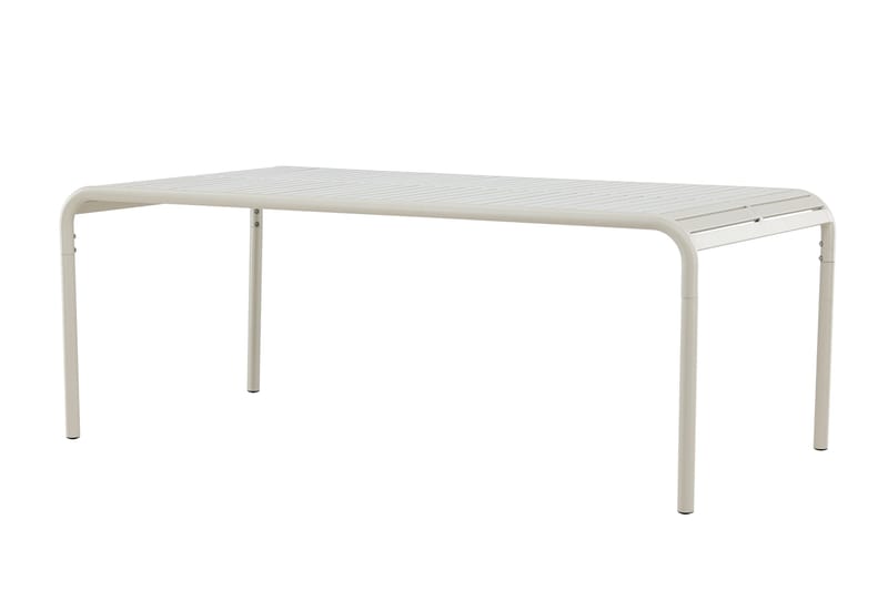 Borneo Ruokapöytä Ulkokäyttöön 100x200 cm - Beige - Puutarhakalusteet - Terassipöydät - Ruokapöytä terassille