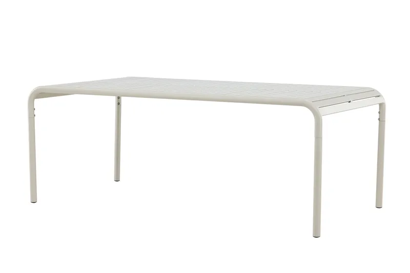 Borneo Ruokapöytä Ulkokäyttöön 100x200 cm - Beige - Puutarhakalusteet - Terassipöydät - Ruokapöytä terassille