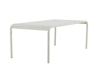 Borneo Ruokapöytä Ulkokäyttöön 100x200 cm - Beige - Puutarhakalusteet - Terassipöydät - Ruokapöytä terassille