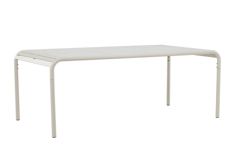 Borneo Ruokapöytä Ulkokäyttöön 100x200 cm - Beige - Puutarhakalusteet - Terassipöydät - Ruokapöytä terassille
