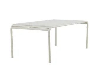 Borneo Ruokapöytä Ulkokäyttöön 100x200 cm - Beige - Puutarhakalusteet - Terassipöydät - Ruokapöytä terassille