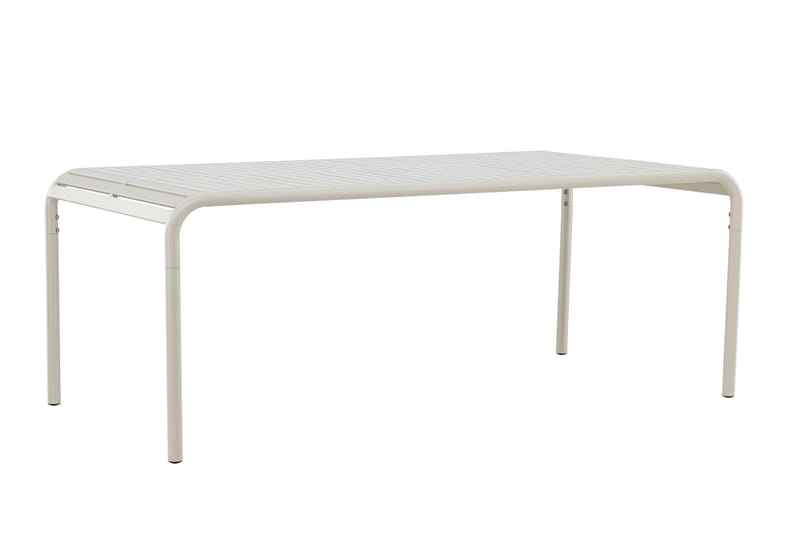 Borneo Ruokapöytä Ulkokäyttöön 100x200 cm - Beige - Puutarhakalusteet - Terassipöydät - Ruokapöytä terassille