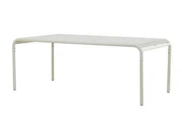 Borneo Ruokapöytä Ulkokäyttöön 100x200 cm - Beige - Puutarhakalusteet - Terassipöydät - Ruokapöytä terassille
