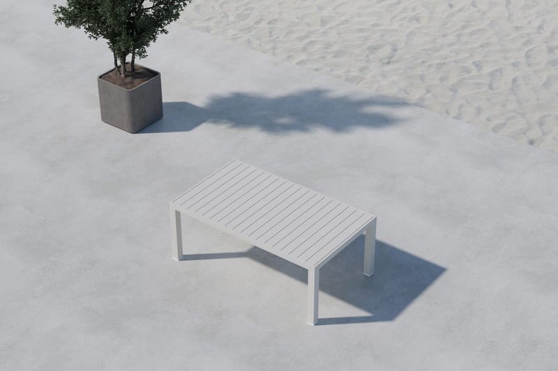 Copacabana sohvapöytä 120 cm ulkokäyttöön - Beige - Puutarhakalusteet - Terassipöydät - Sohvapöytä ulos & loungepöytä