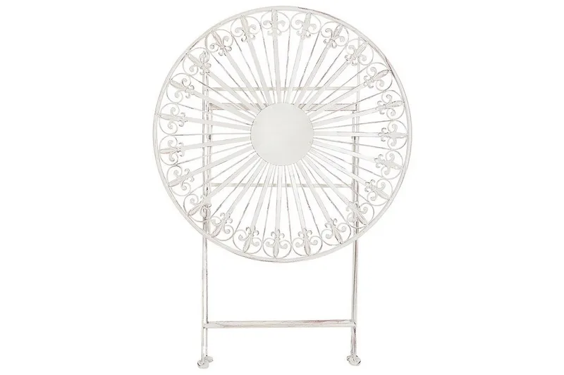 Dursley Kahvipöytä 45 cm Pyöreä - Valkoinen - Puutarhakalusteet - Terassipöydät - Kahvilapöytä