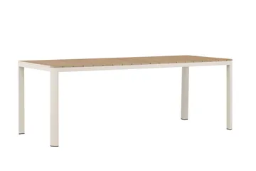 Etna Ruokapöytä Ulkokäyttöön 90x210 cm - Beige - Puutarhakalusteet - Terassipöydät - Ruokapöytä terassille