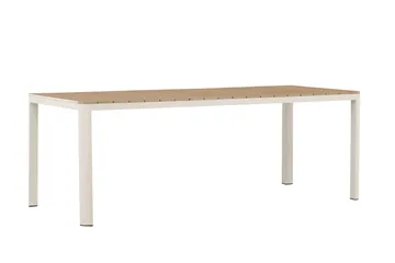 Etna Ruokapöytä Ulkokäyttöön 90x210 cm - Beige - Puutarhakalusteet - Terassipöydät - Ruokapöytä terassille