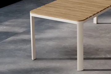 Etna Ruokapöytä Ulkokäyttöön 90x210 cm - Beige - Puutarhakalusteet - Terassipöydät - Ruokapöytä terassille