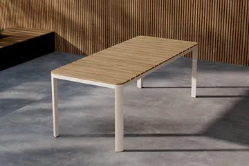 Etna Ruokapöytä Ulkokäyttöön 90x210 cm - Beige - Puutarhakalusteet - Terassipöydät - Ruokapöytä terassille