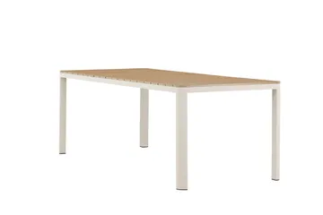 Etna Ruokapöytä Ulkokäyttöön 90x210 cm - Beige - Puutarhakalusteet - Terassipöydät - Ruokapöytä terassille