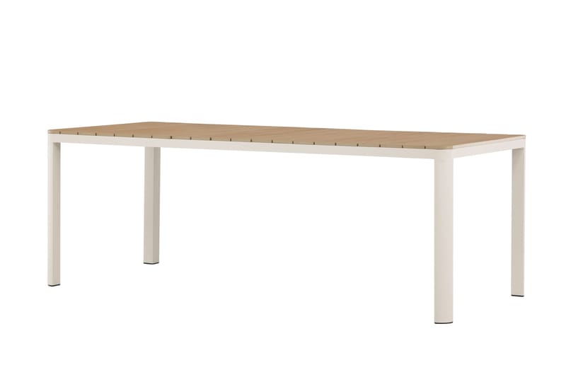 Etna Ruokapöytä Ulkokäyttöön 90x210 cm - Beige - Puutarhakalusteet - Terassipöydät - Ruokapöytä terassille