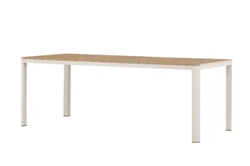 Etna Ruokapöytä Ulkokäyttöön 90x210 cm - Beige - Puutarhakalusteet - Terassipöydät - Ruokapöytä terassille