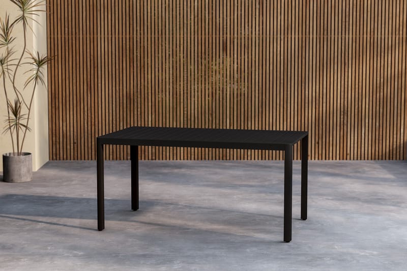 Giardini Ruokapöytä Ulkokäyttöön 85x150 cm - Musta - Puutarhakalusteet - Terassipöydät - Ruokapöytä terassille