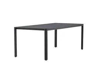 Giardini Ruokapöytä Ulkokäyttöön 90x200 cm - Musta - Puutarhakalusteet - Terassipöydät - Ruokapöytä terassille