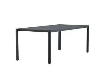 Giardini Ruokapöytä Ulkokäyttöön 90x200 cm - Musta - Puutarhakalusteet - Terassipöydät - Ruokapöytä terassille