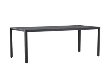Giardini Ruokapöytä Ulkokäyttöön 90x200 cm - Musta - Puutarhakalusteet - Terassipöydät - Ruokapöytä terassille