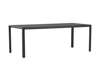 Giardini Ruokapöytä Ulkokäyttöön 90x200 cm - Musta - Puutarhakalusteet - Terassipöydät - Ruokapöytä terassille