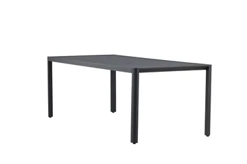Giardini Ruokapöytä Ulkokäyttöön 90x200 cm - Musta - Puutarhakalusteet - Terassipöydät - Ruokapöytä terassille
