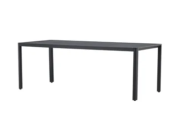 Giardini Ruokapöytä Ulkokäyttöön 90x200 cm - Musta - Puutarhakalusteet - Terassipöydät - Ruokapöytä terassille