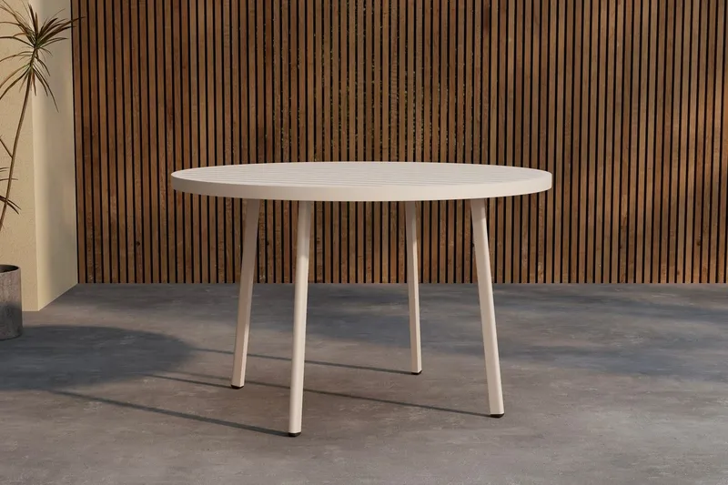 Giardini pyöreä ruokapöytä 120 cm ulkokäyttöön, Beige