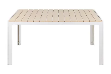 Grosseto Ruokapöytä 150x90 cm - Beige/Valkoinen - Puutarhakalusteet - Terassipöydät - Ruokapöytä terassille