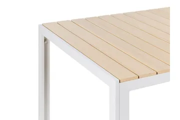 Grosseto Ruokapöytä 150x90 cm - Beige/Valkoinen - Puutarhakalusteet - Terassipöydät - Ruokapöytä terassille