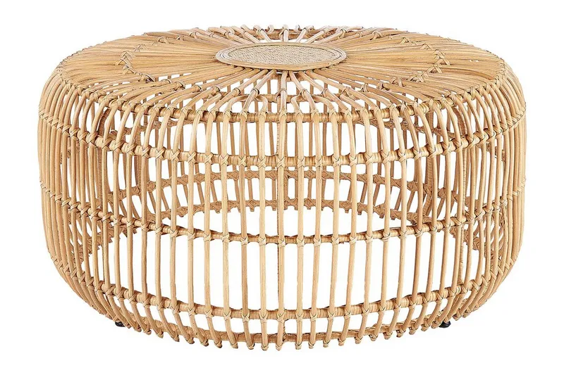 Hartnoy Sivupöytä 85 cm Pyöreä - Beige/Luonnollinen - Puutarhakalusteet - Terassipöydät - Sivupöydät ulos