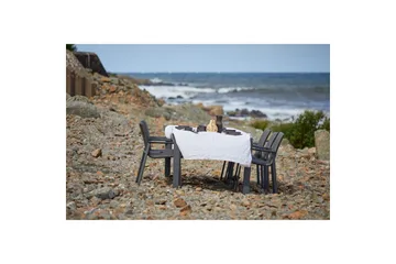 Hillerstorp Borgdala ulkopöytä 220/340 x 107 x K75,5 cm - Harmaa - Puutarhakalusteet - Terassipöydät - Ruokapöytä terassille