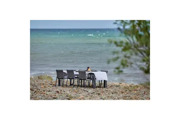 Hillerstorp Borgdala ulkopöytä 220/340 x 107 x K75,5 cm - Harmaa - Puutarhakalusteet - Terassipöydät - Ruokapöytä terassille