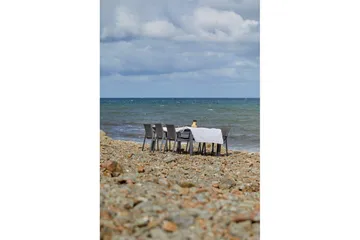 Hillerstorp Borgdala ulkopöytä 220/340 x 107 x K75,5 cm - Harmaa - Puutarhakalusteet - Terassipöydät - Ruokapöytä terassille