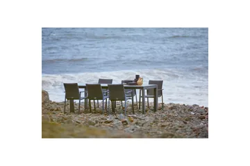 Hillerstorp Borgdala ulkopöytä 220/340 x 107 x K75,5 cm - Harmaa - Puutarhakalusteet - Terassipöydät - Ruokapöytä terassille