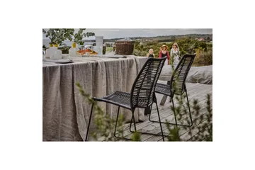 Hillerstorp Borgdala ulkopöytä 220/340 x 107 x K75,5 cm - Harmaa - Puutarhakalusteet - Terassipöydät - Ruokapöytä terassille