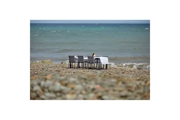 Hillerstorp Borgdala ulkopöytä 220/340 x 107 x K75,5 cm - Harmaa - Puutarhakalusteet - Terassipöydät - Ruokapöytä terassille
