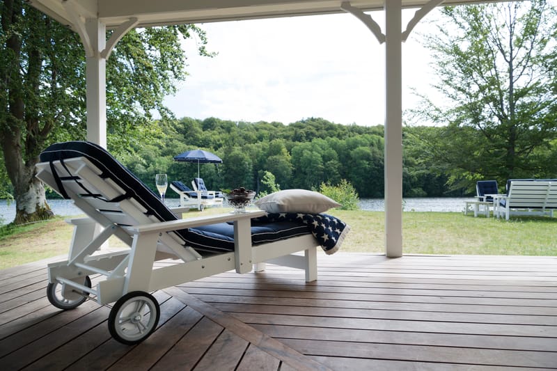 Hillerstorp Herrgård -pöytä 90 x 165 cm - Valkoinen - Puutarhakalusteet - Terassipöydät - Ruokapöytä terassille