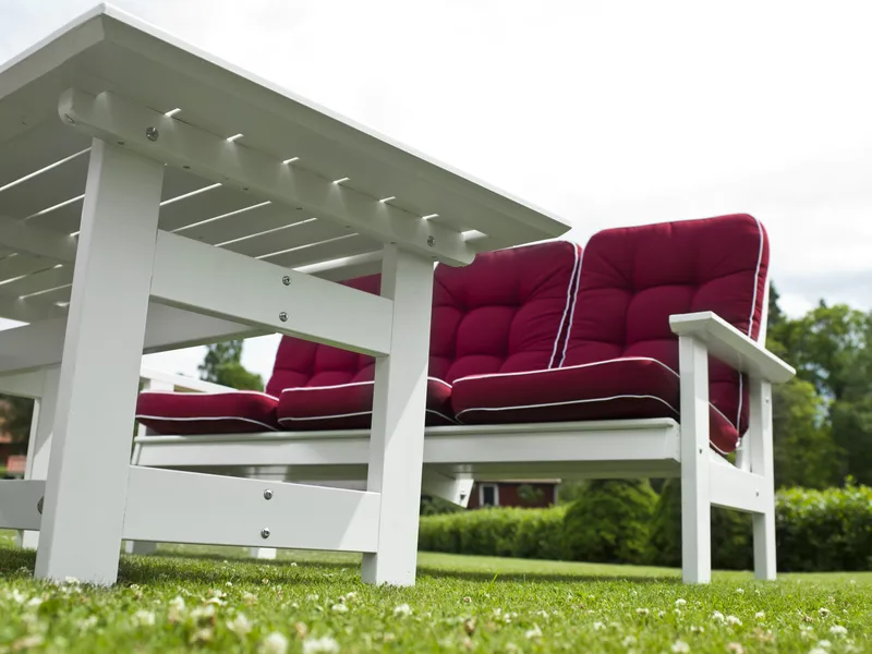 Hillerstorp Herrgård -pöytä 90 x 165 cm - Valkoinen - Puutarhakalusteet - Terassipöydät - Ruokapöytä terassille