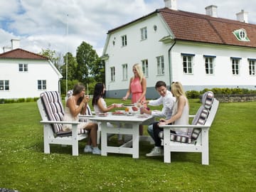 Hillerstorp Herrgård pöytä 90 x 165 cm - Valkoinen - Puutarhakalusteet - Terassipöydät - Ruokapöytä terassille