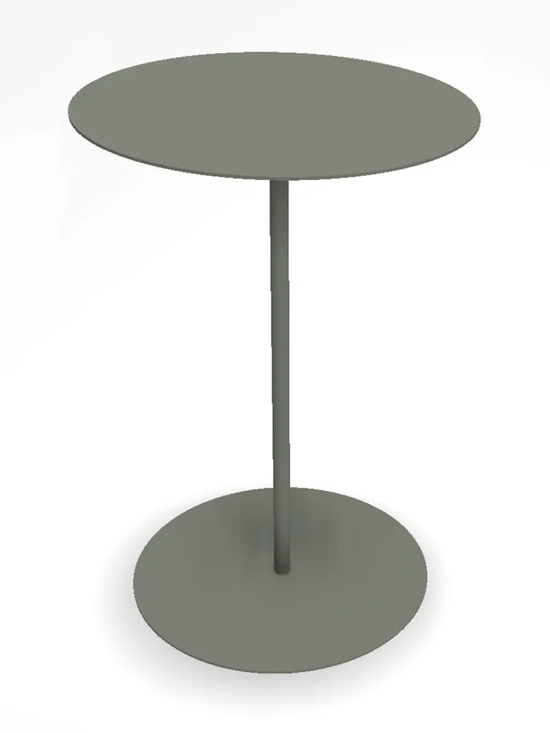 Hillerstorp Jet set sivupöytä Ø45 x 67 cm, Harmaanvihreä