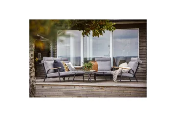 Hillerstorp Kungshult ulkopöytä 81 x 140 cm harmaa - Puutarhakalusteet - Terassipöydät - Sivupöydät ulos