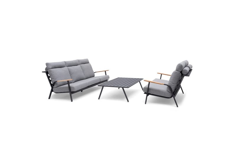 Hillerstorp Kungshult ulkopöytä 81 x 140 cm harmaa - Puutarhakalusteet - Terassipöydät - Sivupöydät ulos
