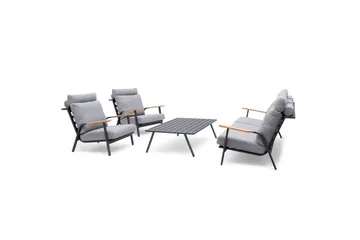 Hillerstorp Kungshult ulkopöytä 81 x 140 cm harmaa - Puutarhakalusteet - Terassipöydät - Sivupöydät ulos