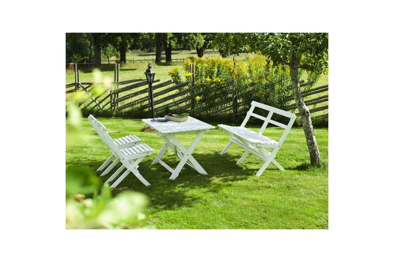 Hillerstorp Torpet ulkopöytä 109x67 cm valkoinen - Valkoinen - Puutarhakalusteet - Terassipöydät - Ruokapöytä terassille