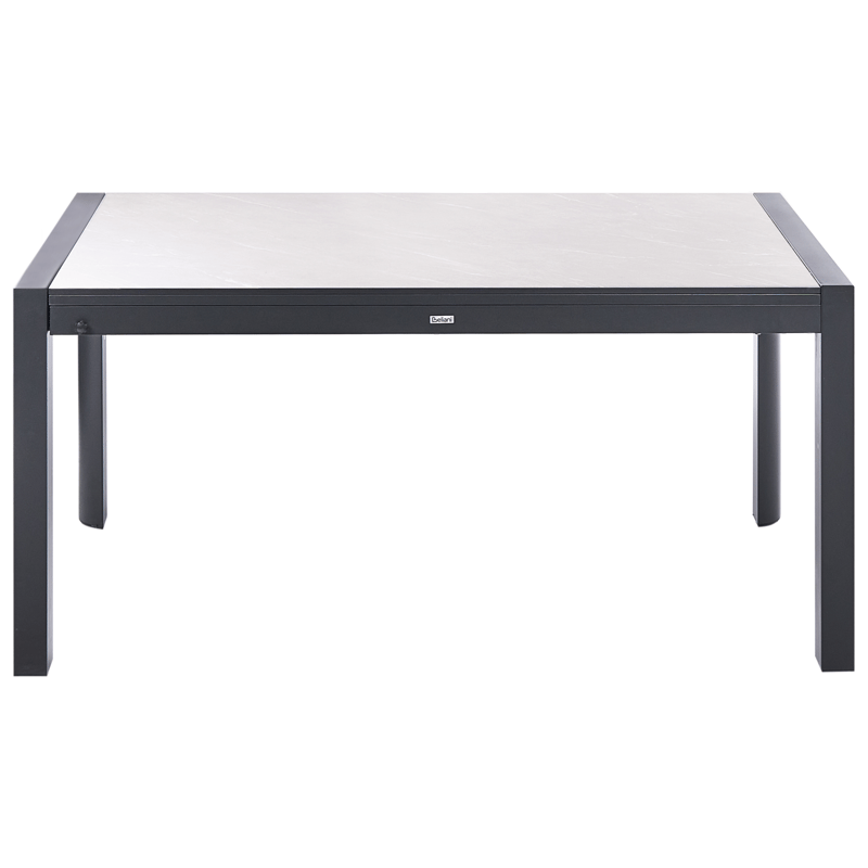 Jatkettava ruokapöytä ulos Binasco 160/220 cm - Beige/Musta - Puutarhakalusteet - Terassipöydät - Ruokapöytä terassille