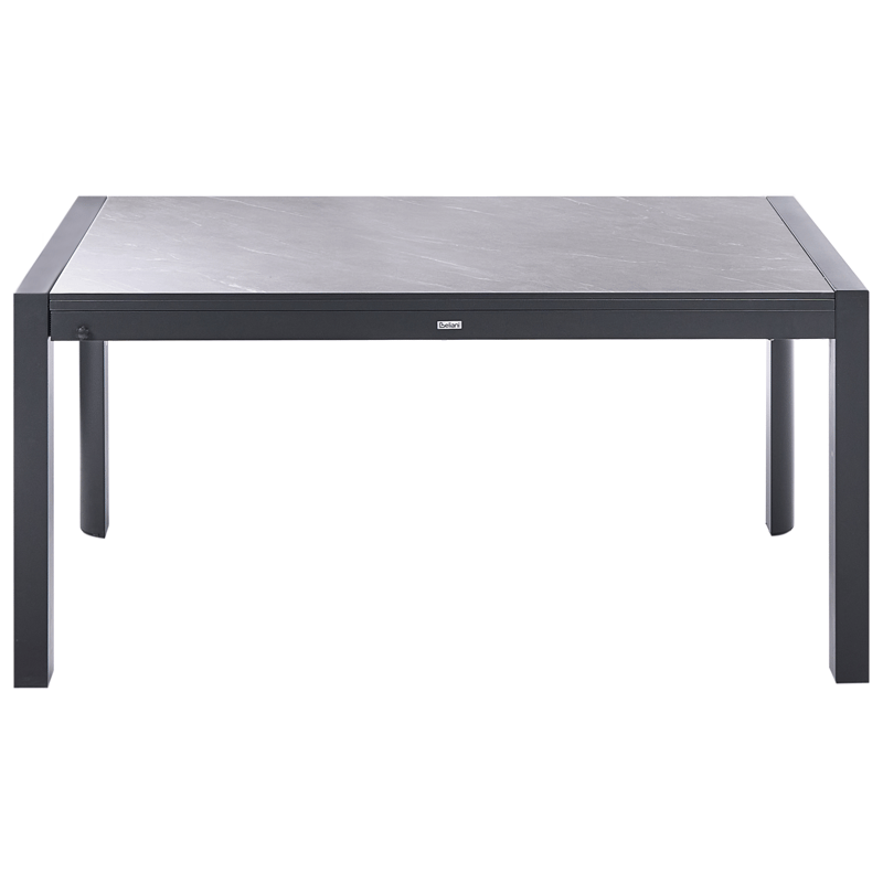 Jatkettava ruokapöytä ulos Binasco 90x160/220 cm - Harmaa/musta - Puutarhakalusteet - Terassipöydät - Ruokapöytä terassille
