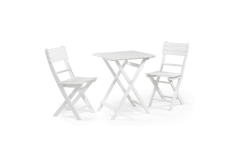 Kahvilapöytä Hillerstorp Åre Valkoinen 58 x 58 cm - Puutarhakalusteet - Terassipöydät - Kahvilapöytä